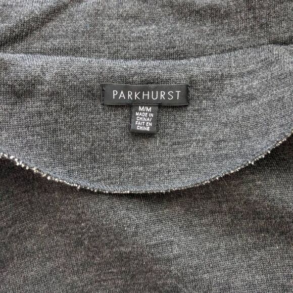 ParkHurst coat womens medium gray button down oversized business career academia - Picture 8 of 13